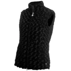 Ladies Katherine Fun Fur Gilet Black