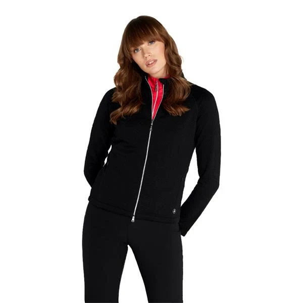 Ladies Kirby Textured Mesh Lined Jacket Black - Image 5