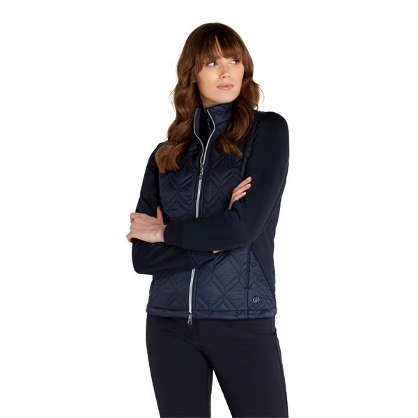 Ladies Gerry Quilted Jacket Navy - Image 3