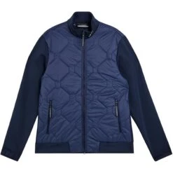 J.Lindeberg Gents Quilted Hybrid Jacket Navy (6855)