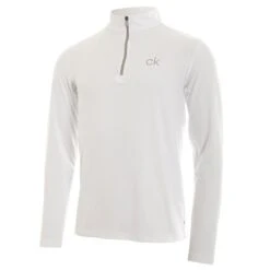 Gents Newport Premium ½ Zip Top White