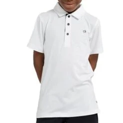 Kids Newport Polo White