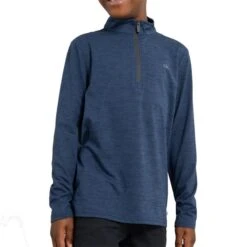 Kids Newport 1/2 Zip Top Navy - Marl