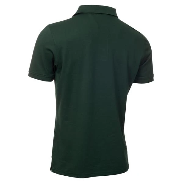 Gents Planet Polo Shirt Bottle Green - Image 2