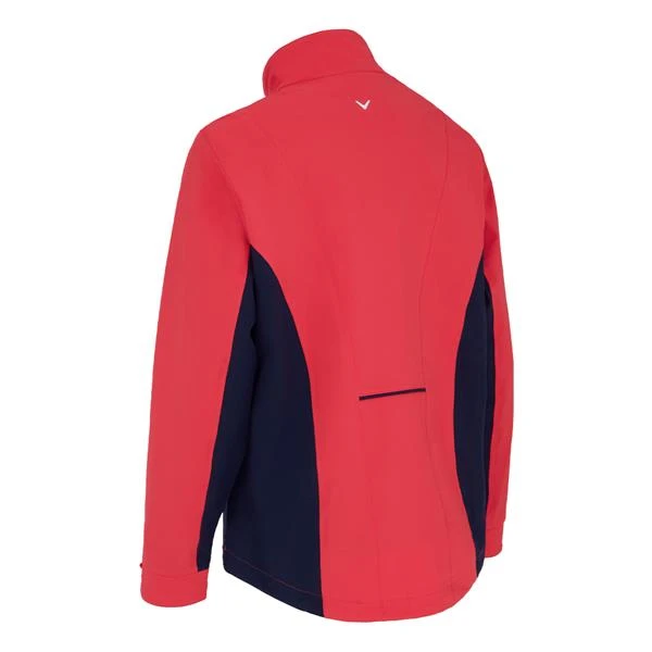 Callaway Ladies Colorblock 4.0 Waterproof Jacket Geranium (692) - Image 2