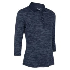 Callaway Ladies Space Dye Jersey Polo Shirt Peacoat (410)