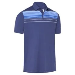 Callaway Gents Energized Stripe Polo Shirt Peacoat (410)