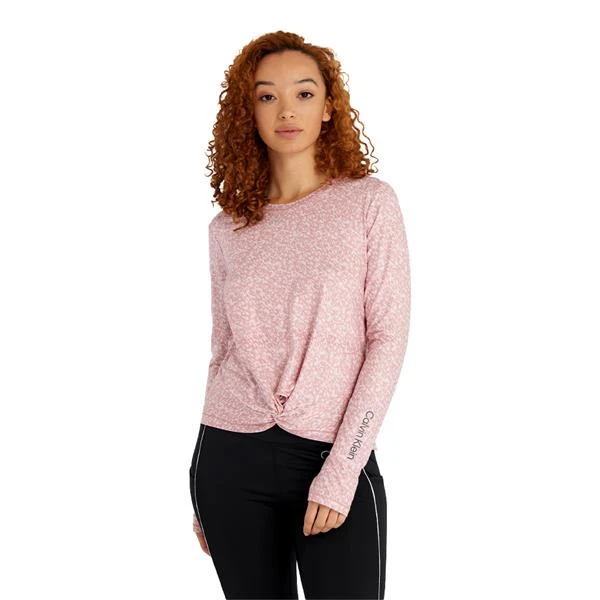 Ladies Nida Long Sleeve Top Ice Pink - Image 3