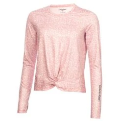 Ladies Nida Long Sleeve Top Ice Pink