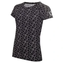 Ladies Vibe T-Shirt Black - White