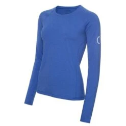 Ladies Vibe Long Sleeve T- Shirt Yele Blue Marl