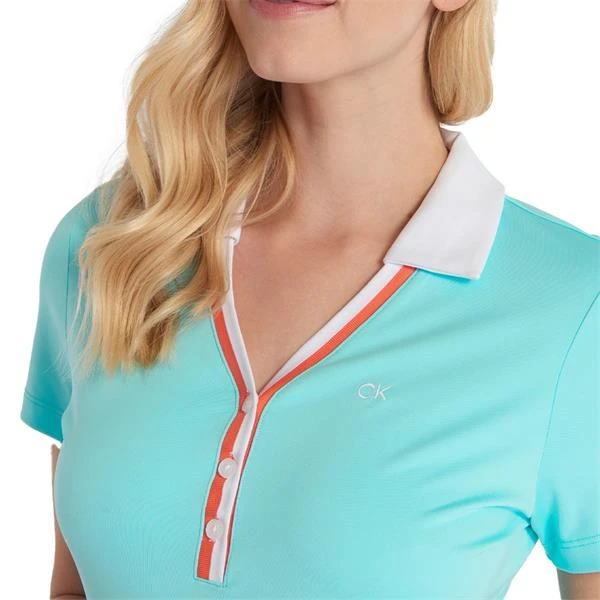 Ladies Charlevoix Polo Shirt Light Opal - Image 6