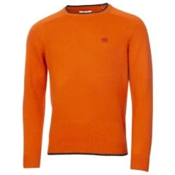 Gents Chunky Crew Neck Sweater Blaze