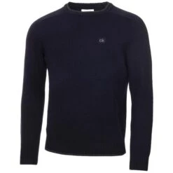 Gents Chunky Crew Neck Sweater Navy