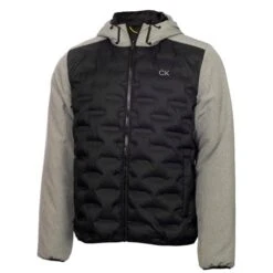 Gents Bridgeport Padded Jacket Grey Marl - Black