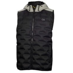 Gents Bridgeport Padded Gilet Grey Marl - Black