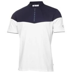 Gents Cypress Polo Shirt White Navy