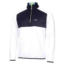 Gents Forest Lake ½ Zip Top White