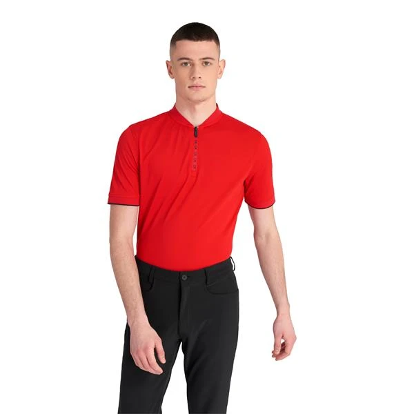 Gents Del Monte Polo Shirt Cardinal Red - Image 3