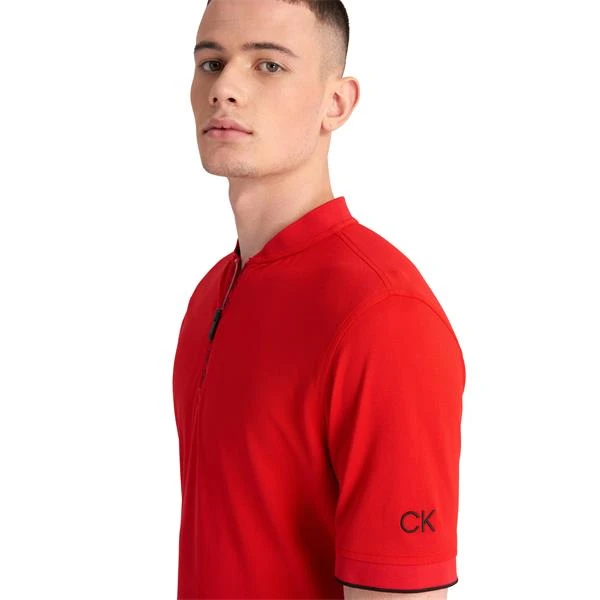 Gents Del Monte Polo Shirt Cardinal Red - Image 6