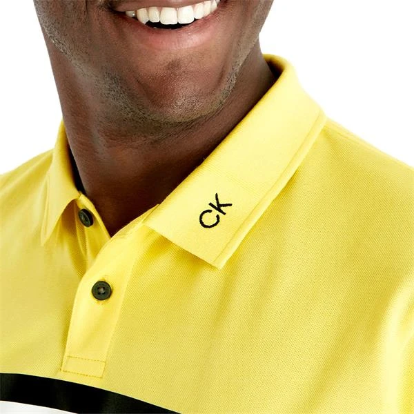 Gents Parker Polo Shirt Acid Yellow - Image 6