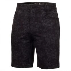 Gents Printed Genius 4-Way Stretch Shorts Black