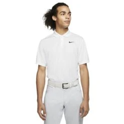 Nike Gents Dri-Fit Victory Printed Polo Shirt White (100)