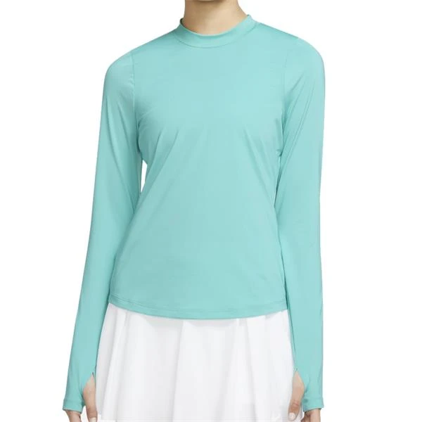 Nike Ladies Dri-FIT UV Victory Long Sleeve Crew Teal (392)