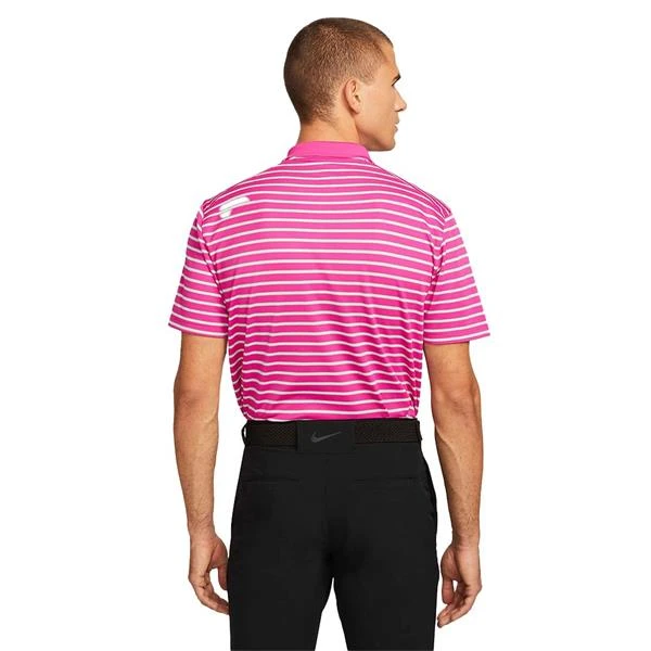 Nike Gents Dri-FIT Victory Stripe Polo Shirt Pink (621) - Image 2