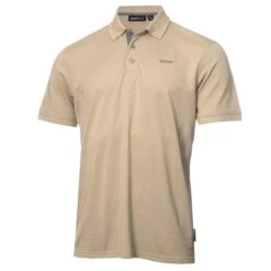 DKNY Gents Bronx Pique Polo Shirt Sand