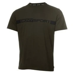 DKNY Gents Woodside T-Shirt Army Green - Black