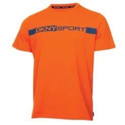 DKNY Gents Woodside T-Shirt Orange - Cobalt