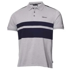DKNY Gents Marine Park Polo Shirt Silver