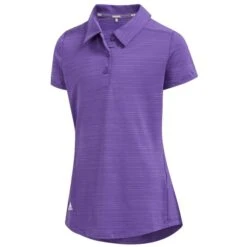 ADIDAS Junior Girls Novelty Polo Shirt Purple
