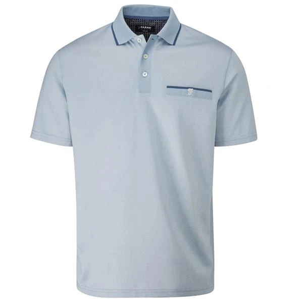 Farah Gents Nelson Polo Shirt Blue Grey - Dusky