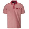 Farah Gents Nelson Polo Shirt Jester Red - White