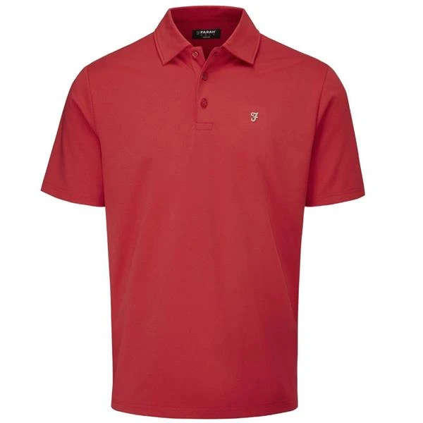 Farah Gents Keller Polo Shirt Jester Red