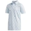 ADIDAS Junior - Boys Printed Polo Shirt Sky - Tint