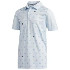 ADIDAS Junior - Boys Printed Polo Shirt Sky - Tint