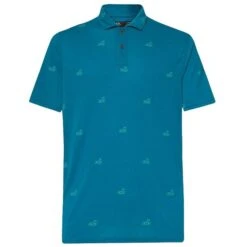 Oakley Gents Golf Flag Polo Shirt Aurora Blue (9RS)