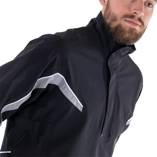 Galvin Green Gents Abe ½ Zip Paclite GORE-TEX Jacket Black - Sharkskin - White - Image 3