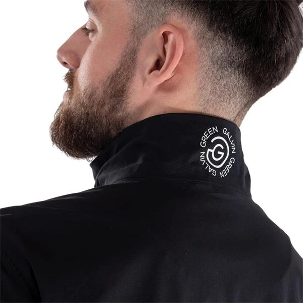 Galvin Green Gents Abe ½ Zip Paclite GORE-TEX Jacket Black - Sharkskin - White - Image 4