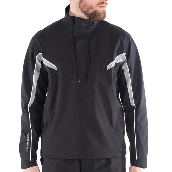 Galvin Green Gents Abe ½ Zip Paclite GORE-TEX Jacket Black - Sharkskin - White - Image 5