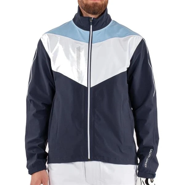 Galvin Green Gents Armstrong GORE-TEX Paclite Jacket Navy - White - Bluebell - Image 3