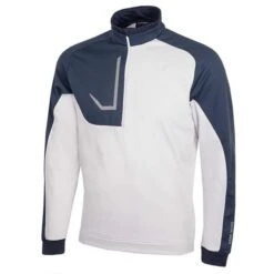 Galvin Green Gents Daxton ½ Zip Insula Top Navy - Cool Grey - White (37)