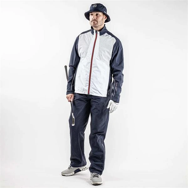 Galvin Green Gents Albert GORE-TEX Jacket White - Navy - Orange (13) - Image 5