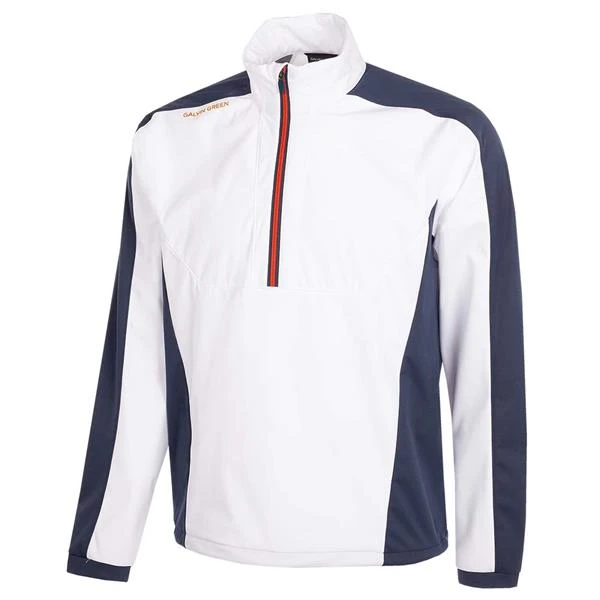 Galvin Green Gents Lawrence ½ Zip WindTop White - Navy - Orange (13)