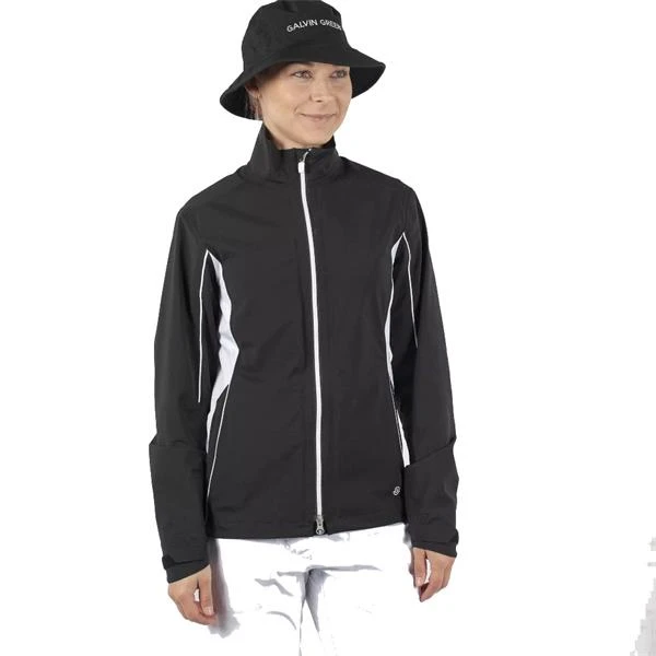 Galvin Green Ladies Aila Paclite Jacket Black - White - Image 2
