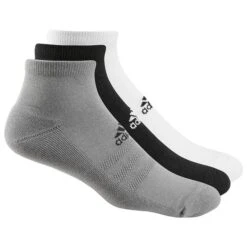 ADIDAS Gents Ankle 3-Pack Socks Grey Three