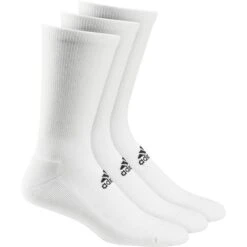 ADIDAS Gents Crew 3-Pack Socks White